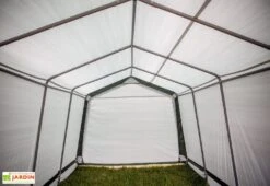 Abri De Jardin En Toile Renforcée Avec Porte Amovible - 305 X 610 Cm 11 Abri De Jardin En Toile Renforcée Avec Porte Amovible - 305 X 610 Cm -Promos Jardin Garage Magasin abri jardin toile polyethylene structure acier epoxy 305x610x244cm grande porte bache impermeable indechirable 5