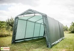 Abri De Jardin En Toile Renforcée Avec Porte Amovible - 305 X 610 Cm 8 Abri De Jardin En Toile Renforcée Avec Porte Amovible - 305 X 610 Cm -Promos Jardin Garage Magasin abri jardin toile polyethylene structure acier epoxy 305x610x244cm grande porte bache impermeable indechirable 6