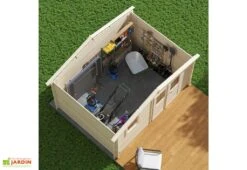 Abri De Jardin En Bois D’épicéa Brut Juno – 11,9 M² -Promos Jardin Garage Magasin abri juno toit ouvert dans jardin