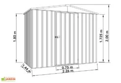 Abri De Jardin En Métal Fraser – 3,2 M² 5 Abri De Jardin En Métal Fraser – 3,2 M² -Promos Jardin Garage Magasin abri metal fraser 1