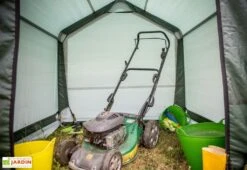 Abri De Jardin En Toile Renforcée Avec Porte Amovible - 183 X 183 Cm -Promos Jardin Garage Magasin abri toile renforce polyethylene 183x183x183cm impermeable porte amovible 2