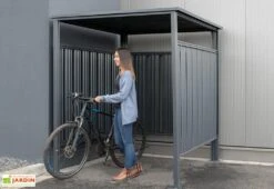 Abri à Vélo En Acier Anthracite 3,6 M² -Promos Jardin Garage Magasin abri velo acier anthracite westmann