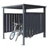 Abri à Vélo En Acier Anthracite 3,6 M²