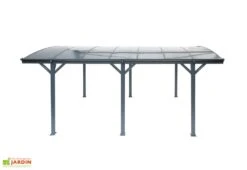 Carport Simple En Aluminium Et Polycarbonate Anthracite - 15,15 M² 8 Carport Simple En Aluminium Et Polycarbonate Anthracite - 15,15 M² -Promos Jardin Garage Magasin abri voiture aluminium toiture polycarbonate