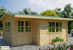 Abri De Jardin Bois Alpina (499x399x243) 44 Mm