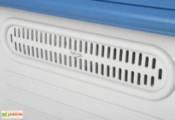 Niche Pour Chien En Résine – 72 X 75 X 87 Cm 5 Niche Pour Chien En Résine – 72 X 75 X 87 Cm -Promos Jardin Garage Magasin aeration maison chien resine blanc bleu