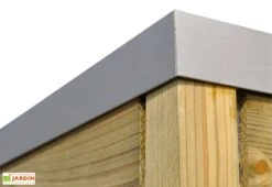 Abri De Jardin En Bois Traité Autoclave Avec Auvent 11 Abri De Jardin En Bois Traité Autoclave Avec Auvent -Promos Jardin Garage Magasin angle superieur toiture chalet jardin abri