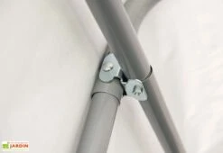 Garage En Toile Polyéthylène Et Acier 18,3 M² Anthracite -Promos Jardin Garage Magasin armature garage toile polyethylene acier 18m2 anthracite