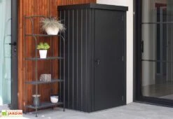 Armoire De Jardin En Acier Galvanisé Azione 81 X 98 X 180 Cm -Promos Jardin Garage Magasin armoire jardin acier galvanise azione