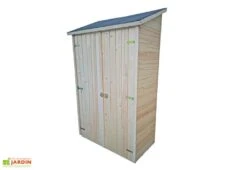 Armoire De Rangement Bois 16mm - 125 X 65 X 206 Cm 9 Armoire De Rangement Bois 16mm - 125 X 65 X 206 Cm -Promos Jardin Garage Magasin armoire jardin bois brut 16mm double portes rangement