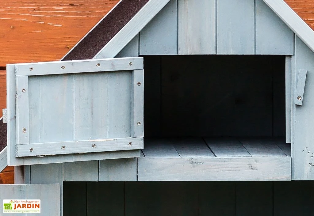 Armoire De Jardin En Bois FSC 10 Mm Bleu 179 Cm 3 Armoire De Jardin En Bois FSC 10 Mm Bleu 179 Cm – Image 3