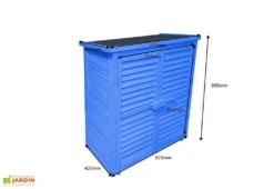 Armoire De Jardin En Bois Lasuré Bleu 87 X 46,5 X 95 Cm 8 Armoire De Jardin En Bois Lasuré Bleu 87 X 46,5 X 95 Cm -Promos Jardin Garage Magasin armoire jardin bois lasure bleu 87 x 46 5 x 95 cm 1