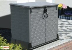 Armoire De Jardin En Résine – 850 L -Promos Jardin Garage Magasin armoire rangement exte rieur 03