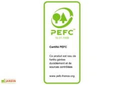 Armoire De Jardin En Bois Traité THT Avec étagères 1,76 X 1,84 M -Promos Jardin Garage Magasin bois pefc habrita 10 31 1499 3