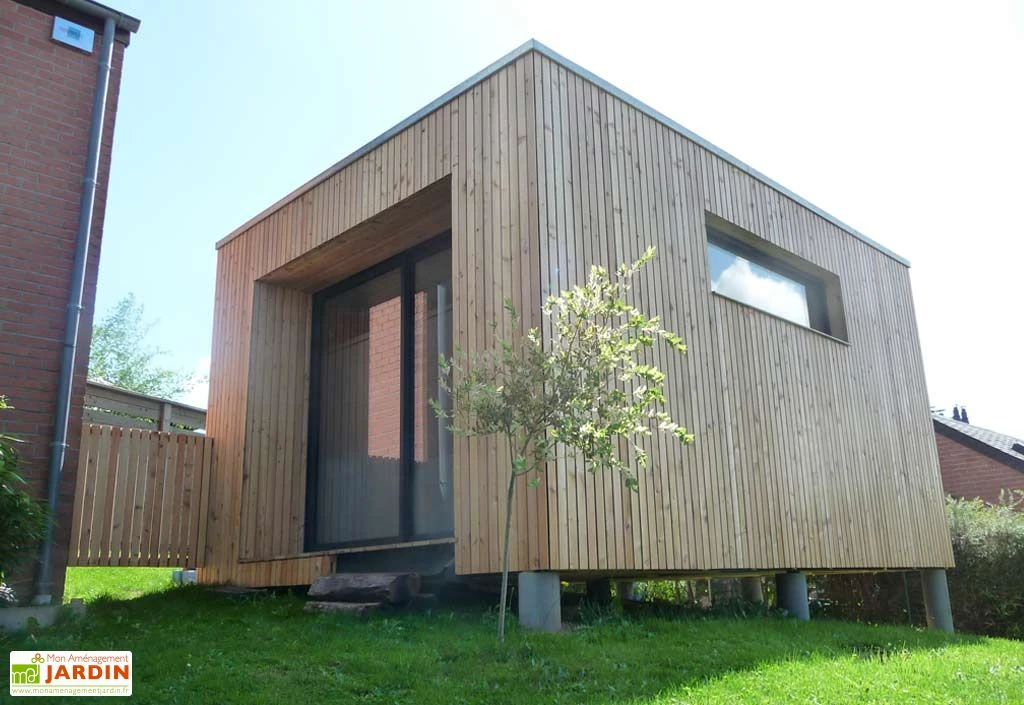 Chalet En Bois Habitable 17 M² - Bungalow Design Studio 500 X 340 Cm 1 Chalet En Bois Habitable 17 M² - Bungalow Design Studio 500 X 340 Cm