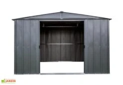 Abri De Jardin En Acier Galvanisé 8,5 M² 8 Abri De Jardin En Acier Galvanisé 8,5 M² -Promos Jardin Garage Magasin cabane jardin acier galvanise noir 1