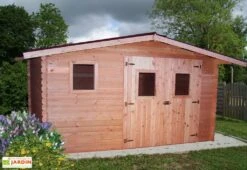 Abri De Jardin En Bois Douglas 28 Mm – 12,89 M² : 3,04 X 4,24 M 5 Abri De Jardin En Bois Douglas 28 Mm – 12,89 M² : 3,04 X 4,24 M -Promos Jardin Garage Magasin cabane jardin bois douglas 28mm habrita 12m2
