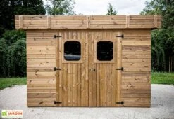 Abri De Jardin En Bois D’épicéa Traité Toit Bac Acier Thizy – 9 M² 5 Abri De Jardin En Bois D’épicéa Traité Toit Bac Acier Thizy – 9 M² -Promos Jardin Garage Magasin cabane jardin bois toit plat thizy