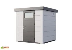 Abri De Jardin En Métal Eleganto – 4,3 M² -Promos Jardin Garage Magasin cabanon jardin metal eleganto 4 3 m blanc