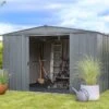 Abri De Jardin En Acier Galvanisé 8,5 M²