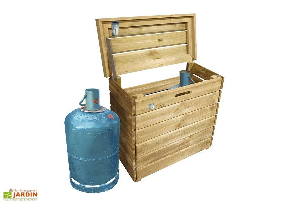 Cache Bouteille De Gaz En Bois Traité (2 Bouteilles) – Malo 2 Cache Bouteille De Gaz En Bois Traité (2 Bouteilles) – Malo – Image 2