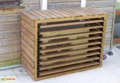 Cache Climatiseur Extérieur En Bois D’Épicéa Traité 132 X 58 X 98 Cm 6 Cache Climatiseur Extérieur En Bois D’Épicéa Traité 132 X 58 X 98 Cm -Promos Jardin Garage Magasin cache climatiseur exterieur bois epicea traite 132 x 58 x 98 cm 2