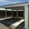 Carport Double En Acier Galvanisé Pompei – 29 M²
