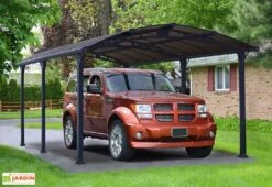 Carport En Aluminium Arcadia 5,07 X 3,59 M - Gris