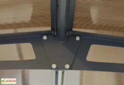 Carport En Aluminium Arcadia 5,07 X 3,59 M - Gris 8 Carport En Aluminium Arcadia 5,07 X 3,59 M - Gris -Promos Jardin Garage Magasin carport aluminium almicar palram gris fonce