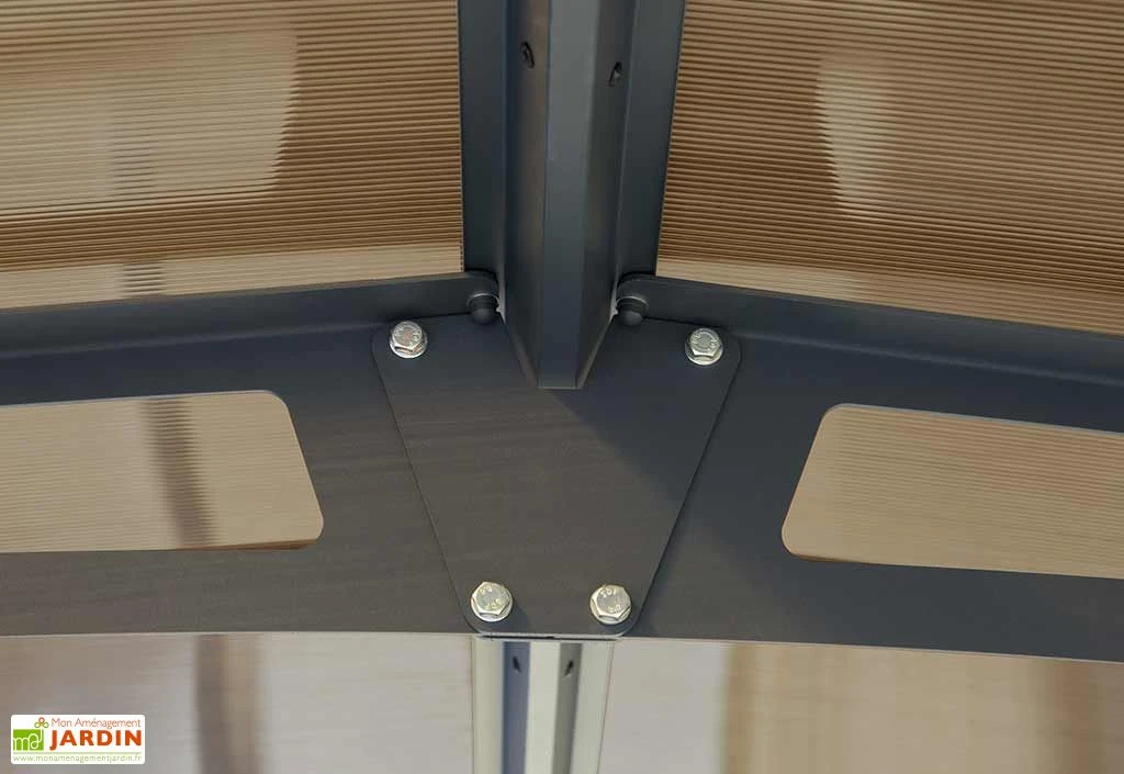 Carport En Aluminium Arcadia 5,07 X 3,59 M - Gris 4 Carport En Aluminium Arcadia 5,07 X 3,59 M - Gris – Image 4