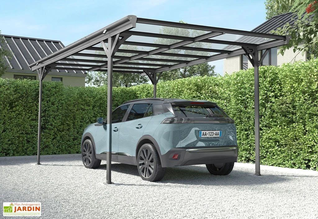 Carport Autoportant En Aluminium Et Polycarbonate 15 M² – Lola 1 Carport Autoportant En Aluminium Et Polycarbonate 15 M² – Lola
