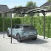 Carport Autoportant En Aluminium Et Polycarbonate 15 M² – Nora