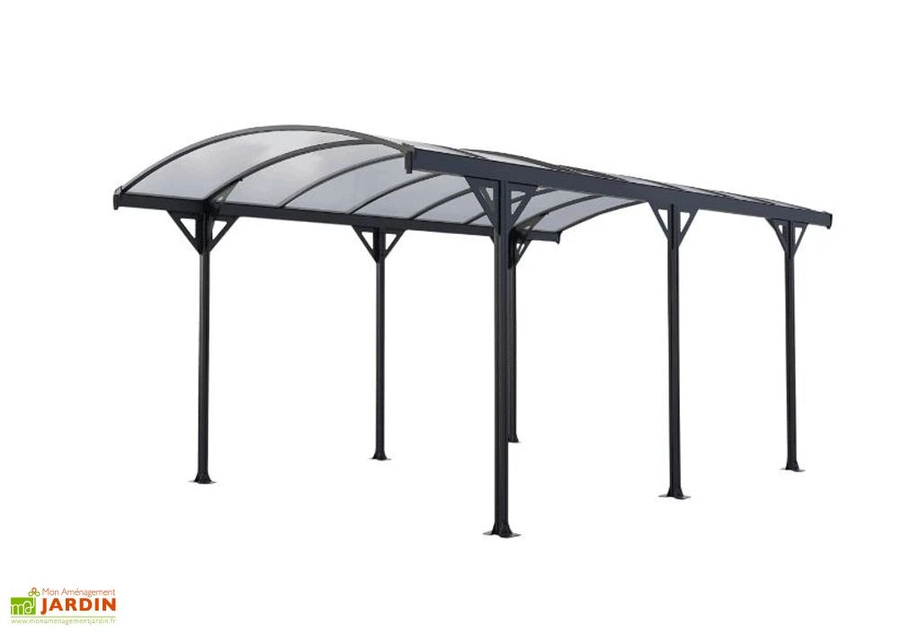 Carport En Aluminium Et Polycarbonate 6 Mm Couv’Voiture 5 X 3 M 2 Carport En Aluminium Et Polycarbonate 6 Mm Couv’Voiture 5 X 3 M – Image 2