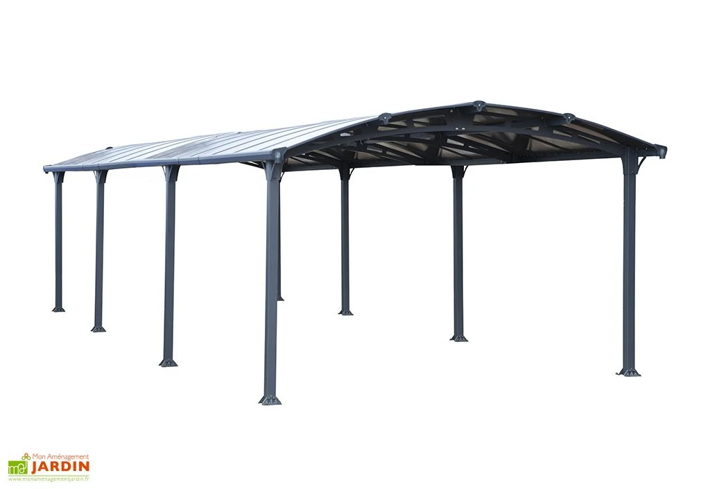 Carport Arcadia 8,63 X 3,59 M Gris | Palram - Canopia 2 Carport Arcadia 8,63 X 3,59 M Gris | Palram - Canopia – Image 2