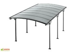 Carport Autoportant En Aluminium Et Polycarbonate 15 M² – Nora 6 Carport Autoportant En Aluminium Et Polycarbonate 15 M² – Nora -Promos Jardin Garage Magasin carport aluminium polycarbonate nora forest style