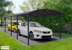 Carport Arcadia 8,63 X 3,59 M Gris | Palram - Canopia