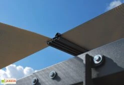 Carport Arcadia 10,7 X 3,59 M Gris | Palram - Canopia -Promos Jardin Garage Magasin carport aluminium polycarbonate palram arcadia plaques profils