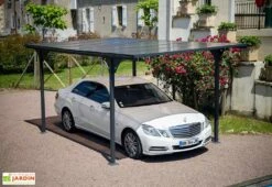 Carport En Aluminium Toit Plat (294x500cm) 11 Carport En Aluminium Toit Plat (294x500cm) -Promos Jardin Garage Magasin carport aluminium polycarbonate toit plat 294x500cm 2