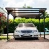 Carport En Aluminium Toit Plat (294x500cm)