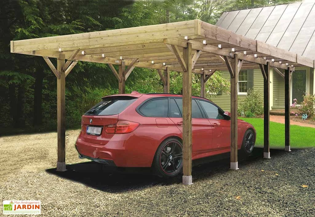 Solid Carport Bois Autoclave Modulable 4 X 5 M 1 Solid Carport Bois Autoclave Modulable 4 X 5 M
