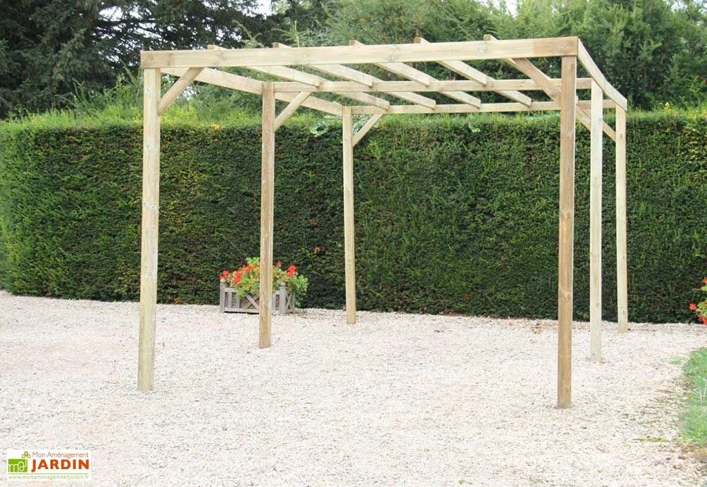 Carport Sans Couverture En Bois Traité Autoclave 15 M² 1 Carport Sans Couverture En Bois Traité Autoclave 15 M²