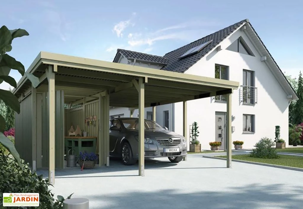 Carport En Bois PLUS XL (5x6) 1 Carport En Bois PLUS XL (5x6)