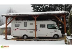 Carport Camping-car Bois Douglas 23 à 41 M² H. 3,20 M – Azur 6 Poteaux 8 Carport Camping-car Bois Douglas 23 à 41 M² H. 3,20 M – Azur 6 Poteaux -Promos Jardin Garage Magasin carport bois camping car 230cm cpbf azur