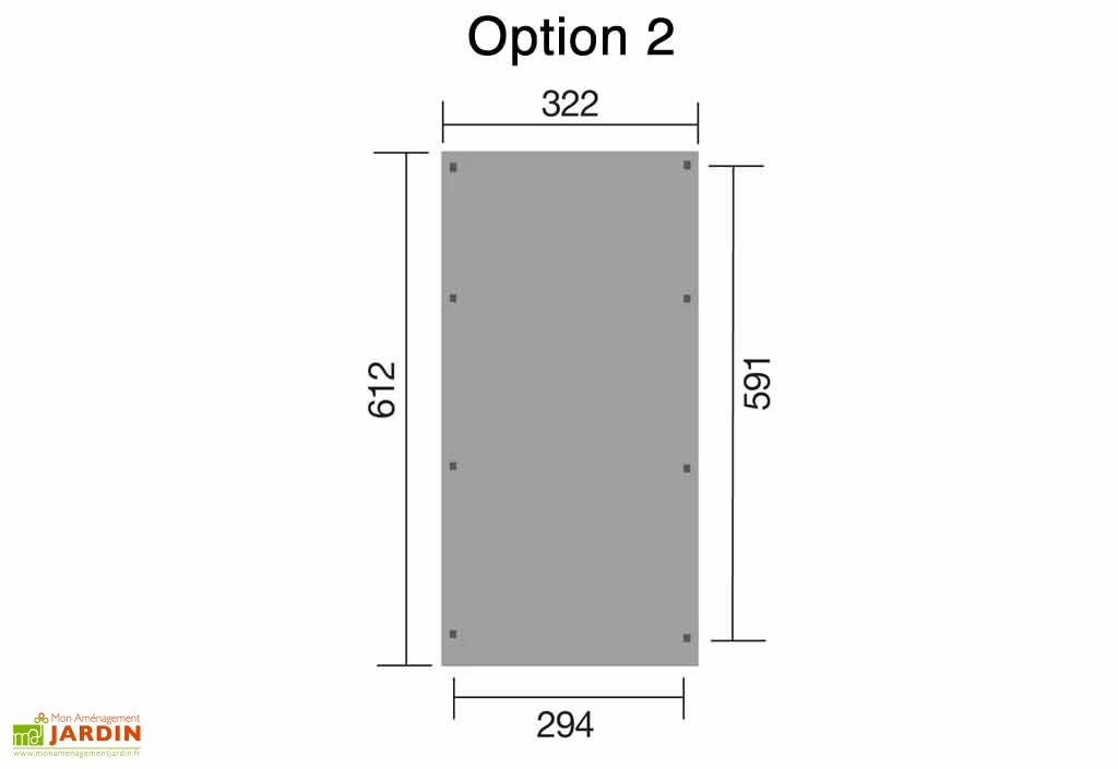 Carport Bois Optima 1 Voiture (Plusieurs Tailles) 4 Carport Bois Optima 1 Voiture (Plusieurs Tailles) – Image 4