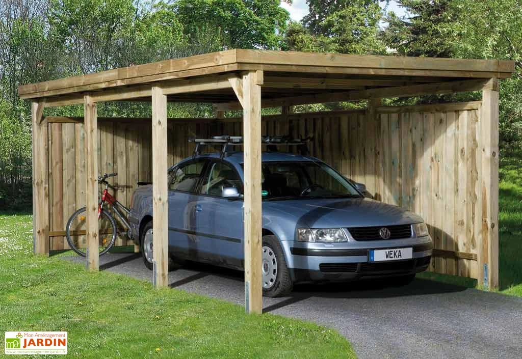 Carport Bois Optima 1 Voiture (Plusieurs Tailles) 3 Carport Bois Optima 1 Voiture (Plusieurs Tailles) – Image 3