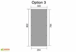 Carport Bois Optima 1 Voiture (Plusieurs Tailles) 11 Carport Bois Optima 1 Voiture (Plusieurs Tailles) -Promos Jardin Garage Magasin carport bois optima 3 taille