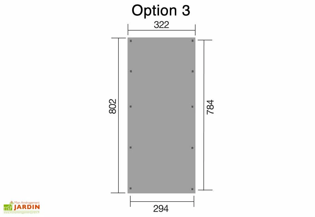 Carport Bois Optima 1 Voiture (Plusieurs Tailles) 6 Carport Bois Optima 1 Voiture (Plusieurs Tailles) – Image 6