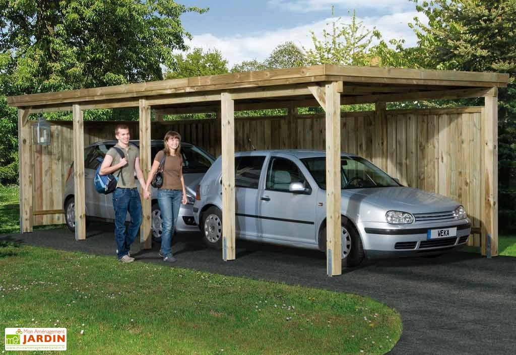Carport Bois Optima 1 Voiture (Plusieurs Tailles) 5 Carport Bois Optima 1 Voiture (Plusieurs Tailles) – Image 5