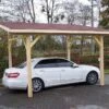 Carport Bois Toit 1 Pente + Bardeaux Bitumés – 5 X 3 M
