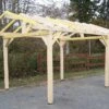 Carport Bois Toit 2 Pentes Pour Tuiles (Sans Couverture) – 5 X 3,5 M
